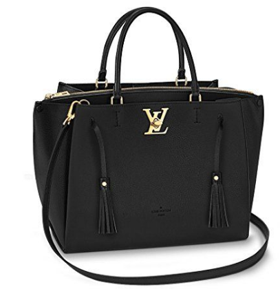 LV Lockmeto Handbag Luxury Leather Noir