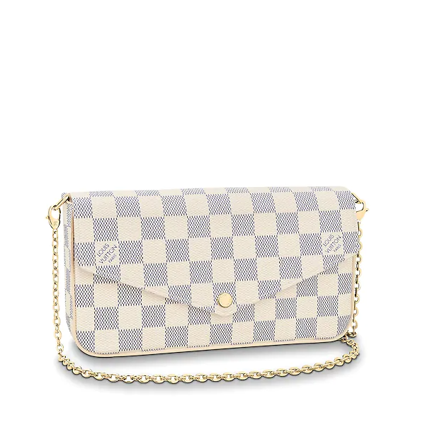 LV Pochette Felicie Damier Azur Canvas