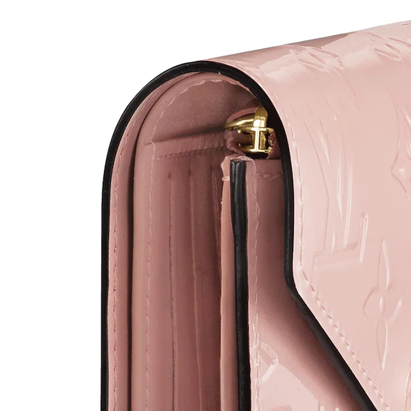 LV Victorie Wallet Monogram Vernis Leather Rose Ballerine
