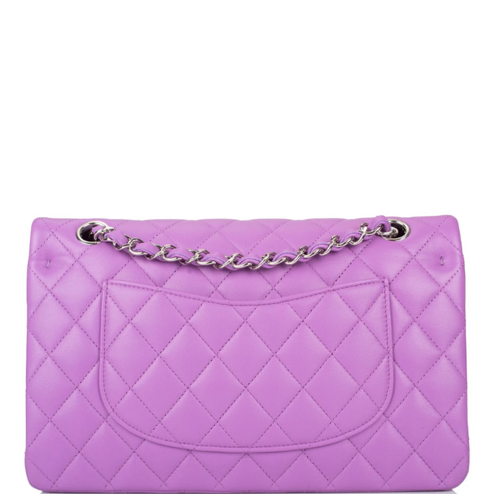 Chanel Medium Classic Handbag Purple