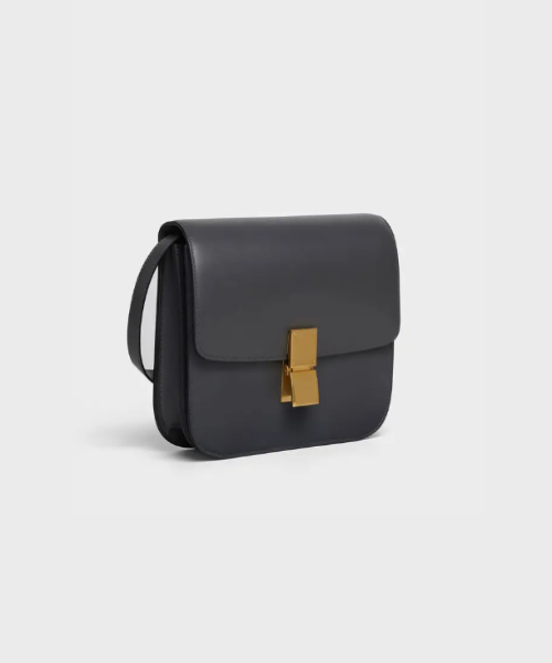 Celine Medium Classic Bag In Box Calfskin Anthracite