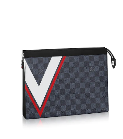 LV Pochette Voyage MM Damier Cobalt Canvas
