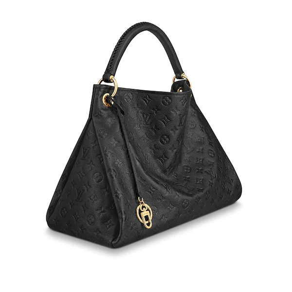 lv artsy mm monogram empreinte leather black