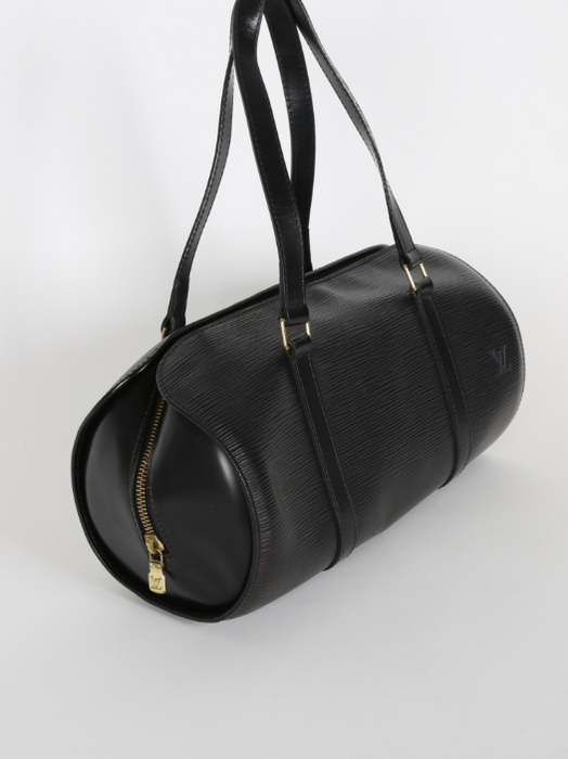 LV Soufflot Bag Black Epi Leather Noir