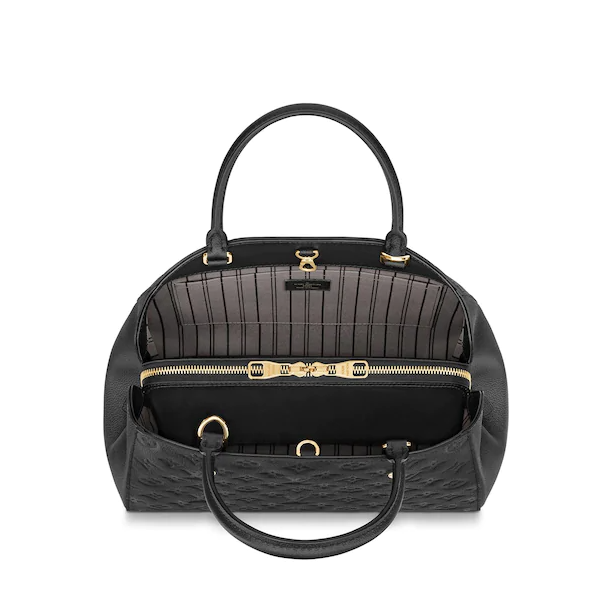 LV Montaigne MM Monogram Empreinte Leather Noir