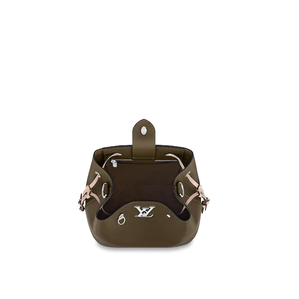 LV LockMe Bucket Laurier Toffee Latte Black