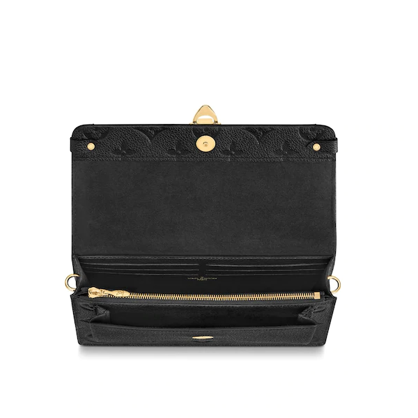 LV Vavin Chain Wallet Monogram Empreinte Noir
