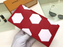 LV Brazza Wallet Epi Leather Hexagon Red