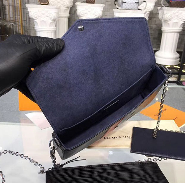 LV Pochette Felicie Epi Leather Noir