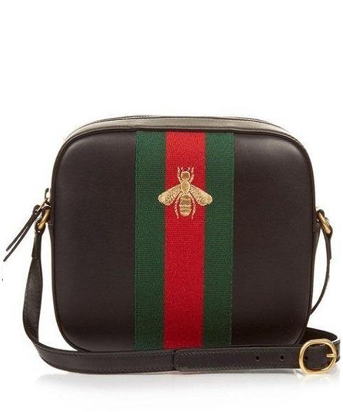 Gucci Leather Shoulder Bag Bee