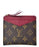 LV Zipped Card Holder Monogram Fuchsia Pink