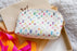LV Multicolor Cosmetic Pouch GM White