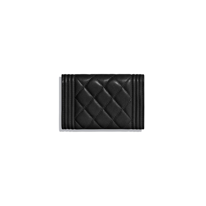 Chanel Boy Card Holder Black