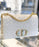 Dior Wavy-Effect 30 Montaigne Bag With Chain White