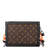 LV Soft Trunk Monogram Coated Canvas Black Trim