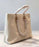 Celine Horizontal Cabas Celine In Canvas With Celine Print And Calfskin