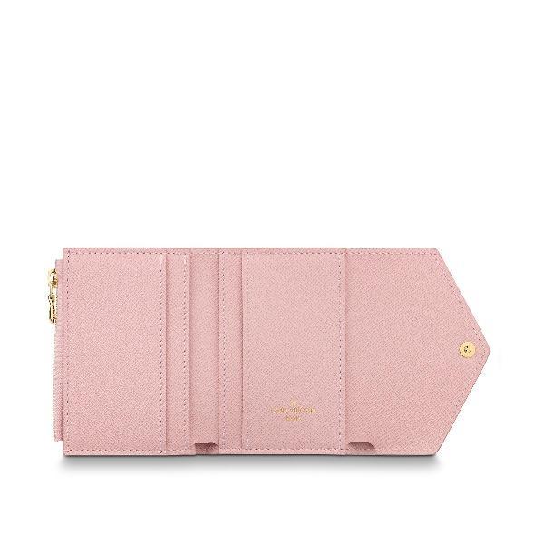 LV Zoé Wallet Damier Azur Eau de Rose Pink