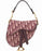 Mini Dior Burgundy Oblique Saddle Bag