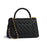 Chanel Small Flap Bag With Top Handle Black-Silver
