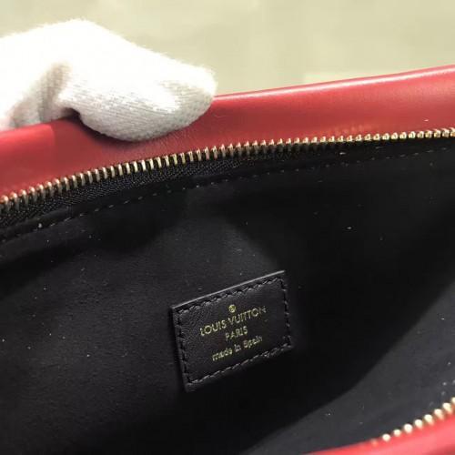 LV Pochette Tuileries Monogram Coated Canvas Red
