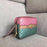 Gucci Laminated Leather Small Shoulder Bag Blue/Pink