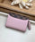 LV Croisette Compact Wallet Damier Ebene canvas w/ grained leather Magnolia