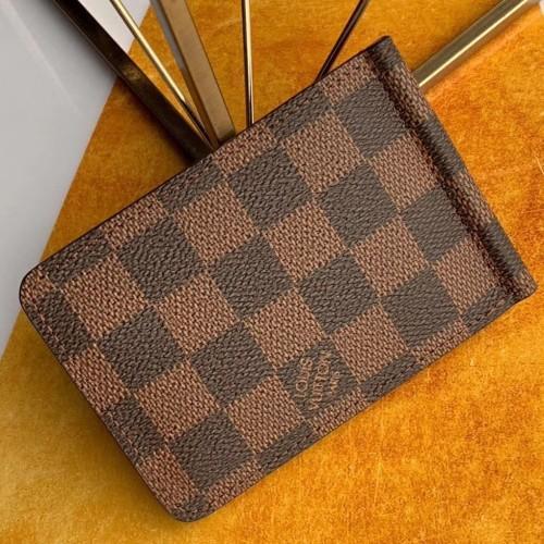 LV Pince Wallet Damier Ebene Brown