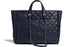 Chanel Large Shopping Tote Silver Tone Black