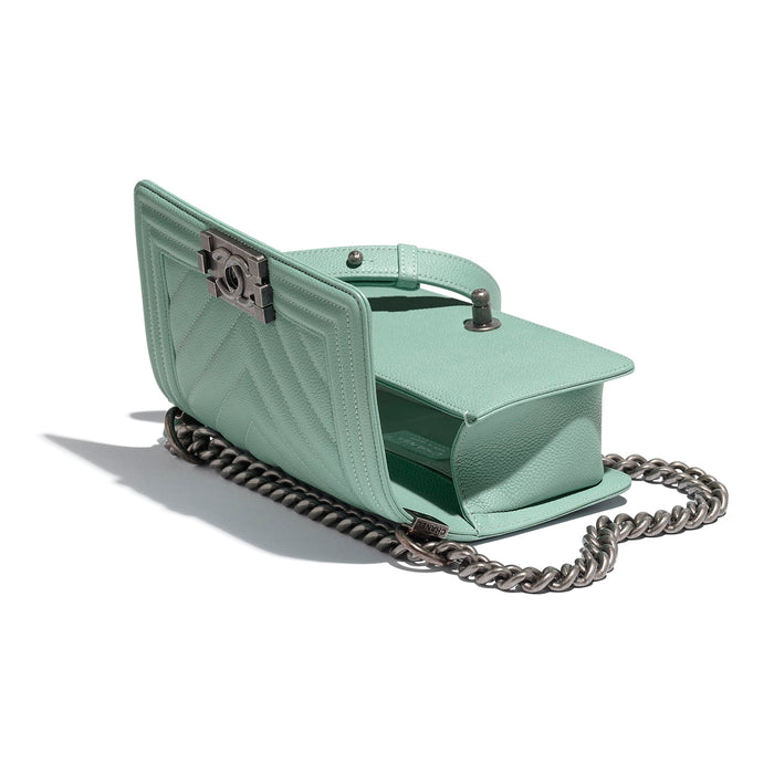 Chanel Boy Medium Handbag blue