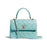 Chanel Small Flap Bag With Top Handle Light Blue-Gold