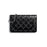 Chanel Wallet On Chain – WOC Grained Quilted Calfskin Black Studded